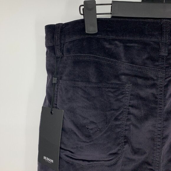 Hudson Jeans Barbara Super Skinny Velvet Purple Ankle NWT - Picture 7 of 12